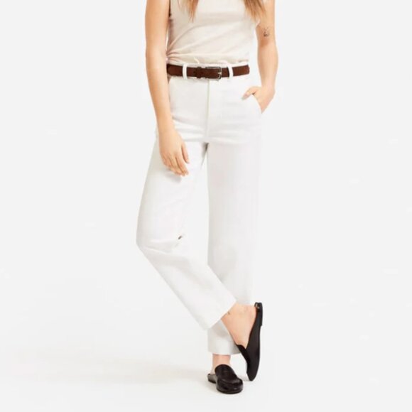 Everlane Bone Straight Leg Cropped Tall pants - Picture 2 of 3